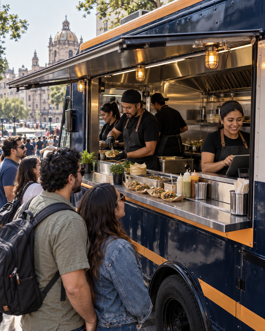 Food truck en plena operación