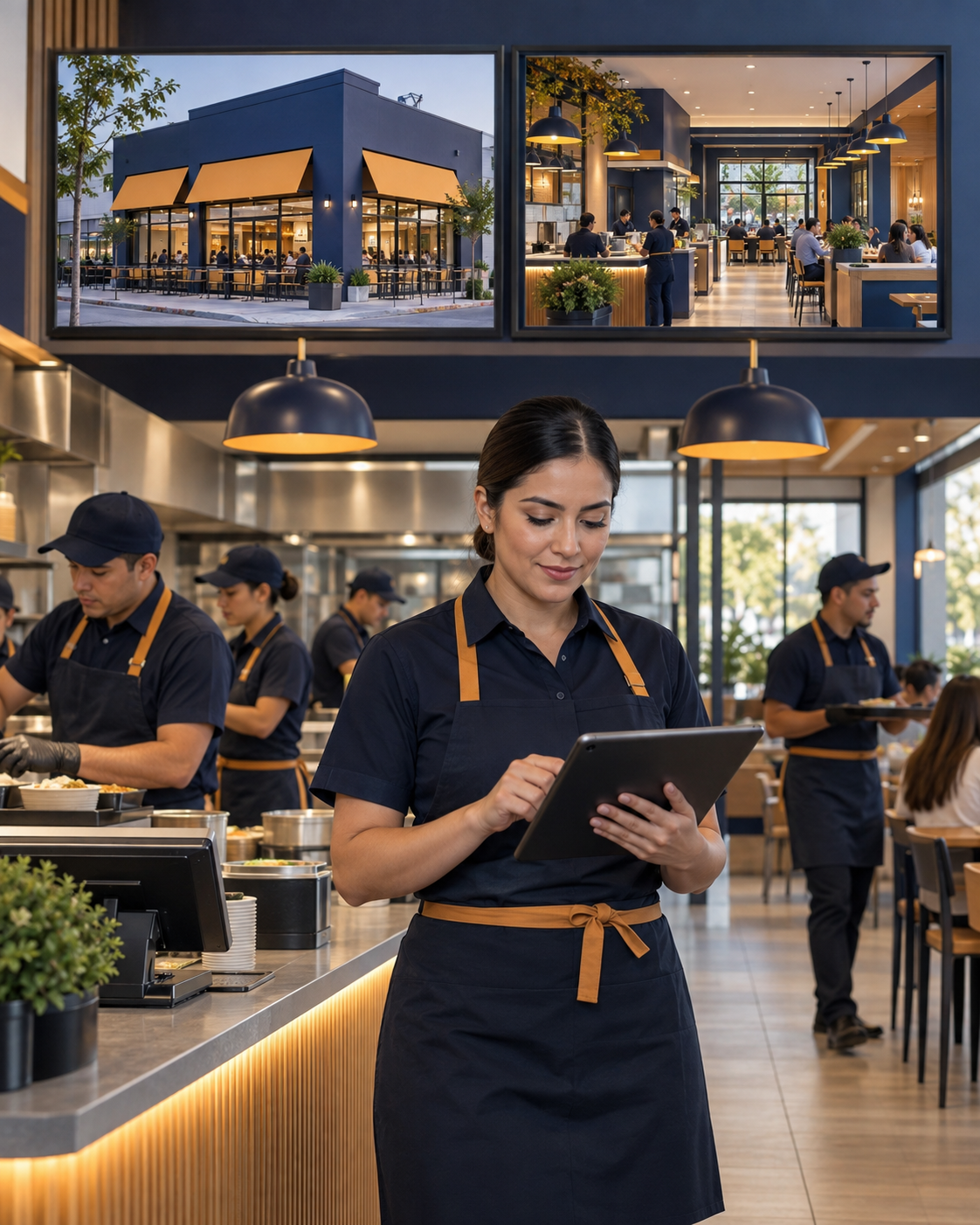 Operación de cadena de restaurantes